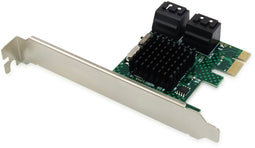 Conceptronic EMRICK03G - SATA-PCIe-Adapter - 4-poorts - Zwart