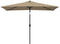 vidaXL - Parasol - met - metalen - paal - 300x200 - cm - taupe