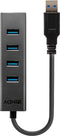 LINDY 43324 - USB 3.1 Gen 1-hub - 4 poorten - Zwart