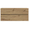 Wastafelkast 100x38,5x45 cm bewerkt hout artisanaal eikenkleur