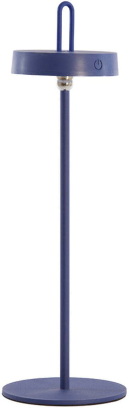 Light&living - oplaadbare tafellamp - voor binnen en buiten - LED Ø13x47 cm - AMPEHA kobalt blauw