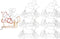 vidaXL - Kerstverlichting - 6 - rendieren - en - slee - 2160 - LED's - XXL - 7 - m