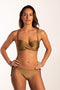 Beachlife Dull Gold - Bikinitop met beugel - Multiway - Goud