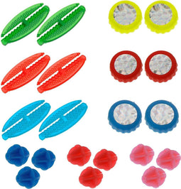 XQ Max fiets spaken clips - kinderfiets reflectoren & parels - 21 stuks - gekleurd pop-bont