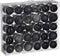 House of Seasons - Plastic Kerstballen Set - 60 Stuks - Ø7 cm - Zwart (60 stuks)
