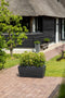 Capi Europe - Bloembak rechthoek Arc Granite - 90x35x40 - Antraciet - Bloempot Voor binnen en buiten - Beschikbaar in XL formaten - Breukbestendig - 100% Recyclebaar - Levenslang garantie - NATS8062