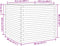 vidaXL - Plantenbak - 80x80x68,5 - cm - massief - grenenhout - wit