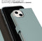 Selencia iPhone 14 Plus - Echt Lederen Bookcase - Schokbestendig - Air Blue
