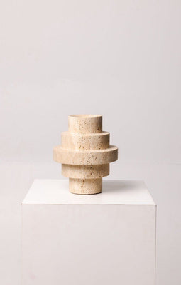 Mooisa Travertine Agano Vaas M
