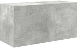 vidaXL - Badkamerwandkast - 60x25x30 - cm - bewerkt - hout - betongrijs