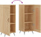 vidaXL - Dressoir - 34,5x34x90 - cm - bewerkt - hout - sonoma - eiken