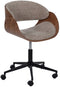 Bureaustoel Bruin Zwart Beige 59 x 64 x 88 cm design