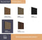 Perel Akoestisch wandpaneel - Set van 4 - Geluidsabsorberend - Eik-Zwart (4 stuks)