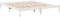 vidaXL - Bedframe - extra - lang - zonder - matras - grenenhout - wit - 180x210 - cm