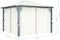 vidaXL - Prieel - met - gordijn - en - LED-lichtslinger - 3x3 - m - aluminium - crème