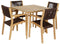 Tafel met vier stoelen DKD Home Decor 90 x 90 x 75 cm