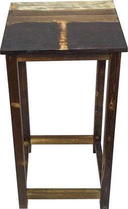 Kruk bar bijzet tafeltje Scrapie gerecycled sloophout scrapwood design stijl 75 cm hoog