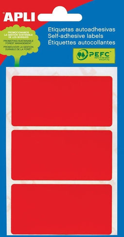 Apli gekleurde etiketten in etui rood (2073)