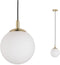 Paulmann Menja - Hanglamp - Dimbaar - Wit Messing geborsteld