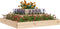 vidaXL - Plantenbak - 80x80x27 - cm - massief - grenenhout