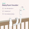 Qwali Babyfoonhouder - Universeel - Verstelbare arm voor babyfooncamera - Wit