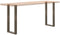vidaXL - Salontafelpoten - 2 - st - U-vormig - 38x(72-73) - cm - staal - naturel