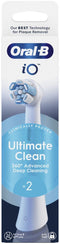 Oral-B iO Ultimate Clean - Opzetborstels CrissCross borstelharen - Wit (2 stuks)