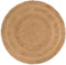 vidaXL - Tapijt - rond - 180 - cm - gevlochten - jute