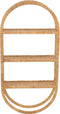 J-Line wanddecoratie Ovaal 3 planken Plooibaar - rotan - naturel