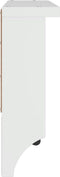 vidaXL - Wandkapstok - SANDNES - wit - 45x12x35 - cm - massief - grenenhout