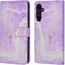 iMoshion Hoesje Geschikt voor Samsung Galaxy A34 (5G) Hoesje Met Pasjeshouder - iMoshion Design Bookcase smartphone - Paars / Purple Marble