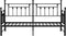 vidaXL - Ligbed - Frame - met - Opklapbed - Zwart - 80x200 - cm - Staal