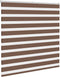vidaXL - Zebra - rolgordijn - 150x150 - cm - stofbreedte - 145,9cm - polyester - bruin