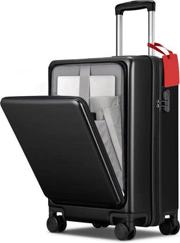 VAIVE XB-20 - Handbagage Koffer - 43L Lichtgewicht Trolley - Zwart