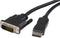 Startech DP2DVIMM6 - DisplayPort naar DVI Adapter - 1,8 m - Zwart