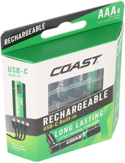 750mAh Micro AAA 1,5V ZITHION-X® lithium-ionbatterijen, inclusief 4in1 USB-C oplaadkabel