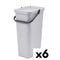 Recycling prullenbak Tontarelli Moda 24 L Wit (6 Stuks)