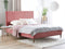 BAYONNE - Tweepersoonsbed - Roze - 160 x 200 cm - Fluweel