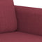 vidaXL - Tweezitsbank - 120 - cm - stof - wijnrood
