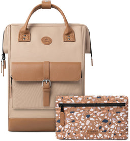 CABAIA Rugzak Adventurer Large 23L - Computercompartiment 15 inch - Levenslange garantie - Bruin