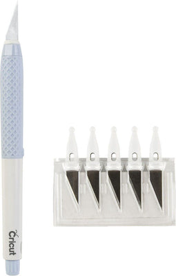 Cricut TrueControl Hobbymes met 5 extra mesjes – Blauw