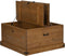 vidaXL - Opbergkist - HALDEN - 91x91x47 - cm - massief - grenenhout