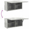 vidaXL - Badkamerwandkast - 60x25x30 - cm - bewerkt - hout - betongrijs