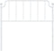vidaXL - Hoofdbord - 100 - cm - metaal - wit
