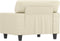 vidaXL Fauteuil 60 cm kunstleer crèmekleurig