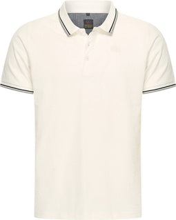 Mario Russo Polo Edward - Polo Shirt Heren - 100% Katoen - Off White