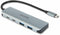 Dicota D32061 - USB Hub - 4 poorten USB Type-C en USB 4 - Zilver