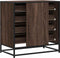 vidaXL - Ladekast - 70x41x70 - cm - bewerkt - hout - bruin - eikenkleur