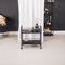 Housevitamin Zwart Metalen Trolley Tafel - 60x30x66.5cm Moet Nog Gemonteerd Worden