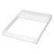 Woltu WT015ws - Aankleedtafel opzet - 80 x 70 x 10 cm - MDF - Wit